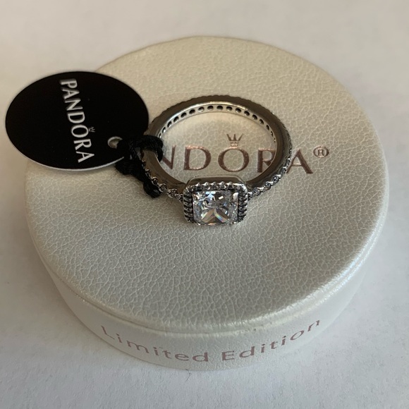 Pandora square sparkle ring - Picture 3 of 5